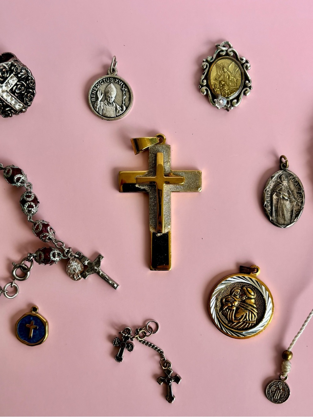 Vintage Catholic & Christian Religious Jewelry Lot – 10 Pieces